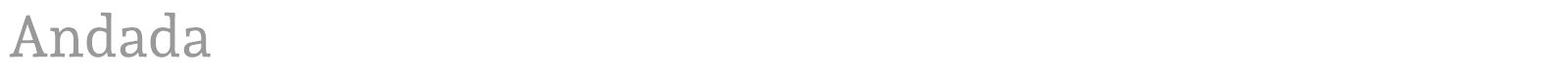 Andada font preview